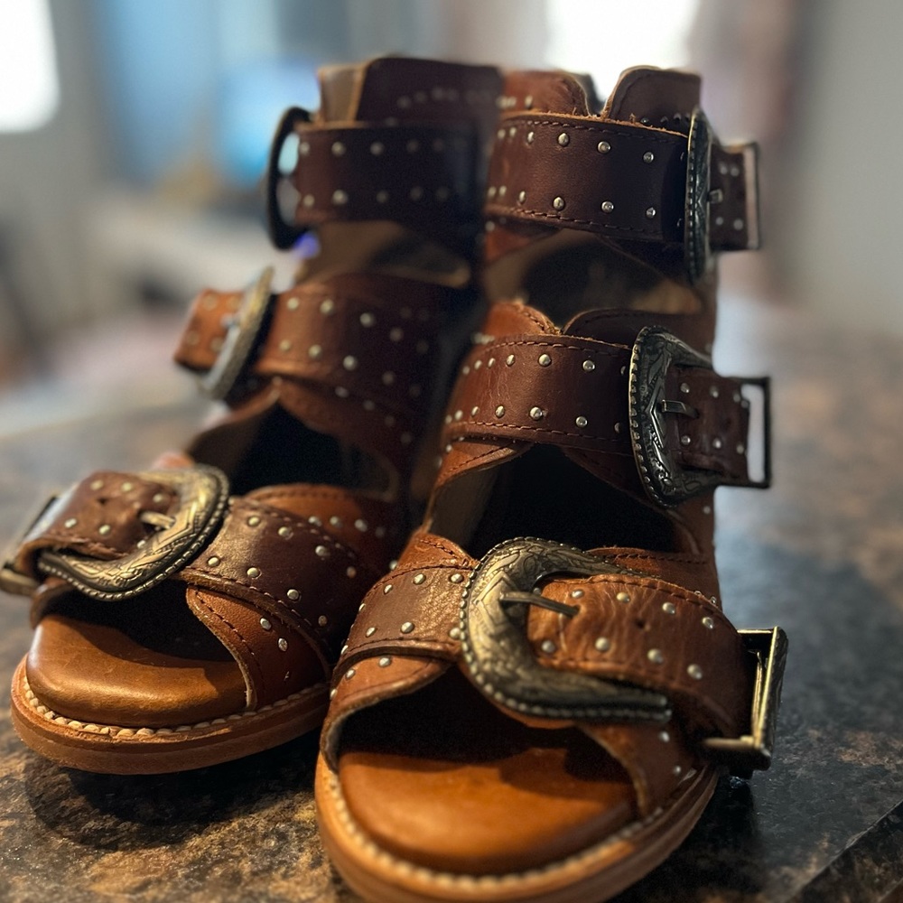 FREEBIRD Sandals. Excellent condition. Will provide the duster/bag it came with.
